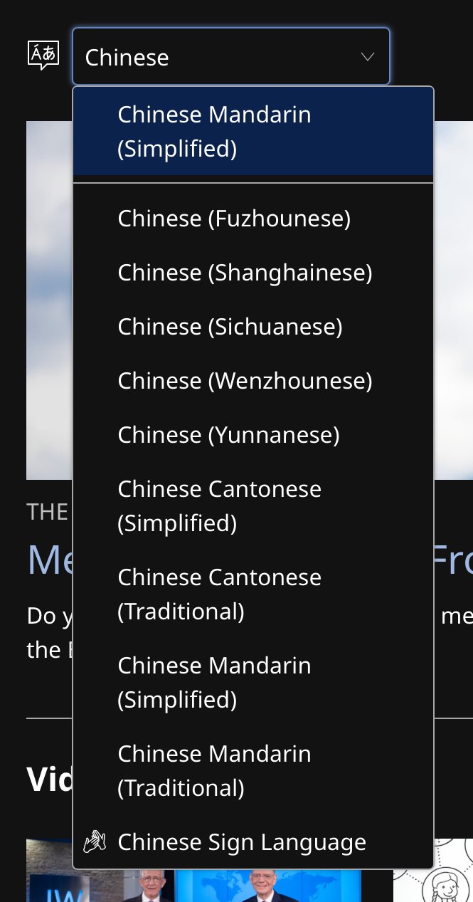 Chinese varieties on jw.org as of 2024-04-14