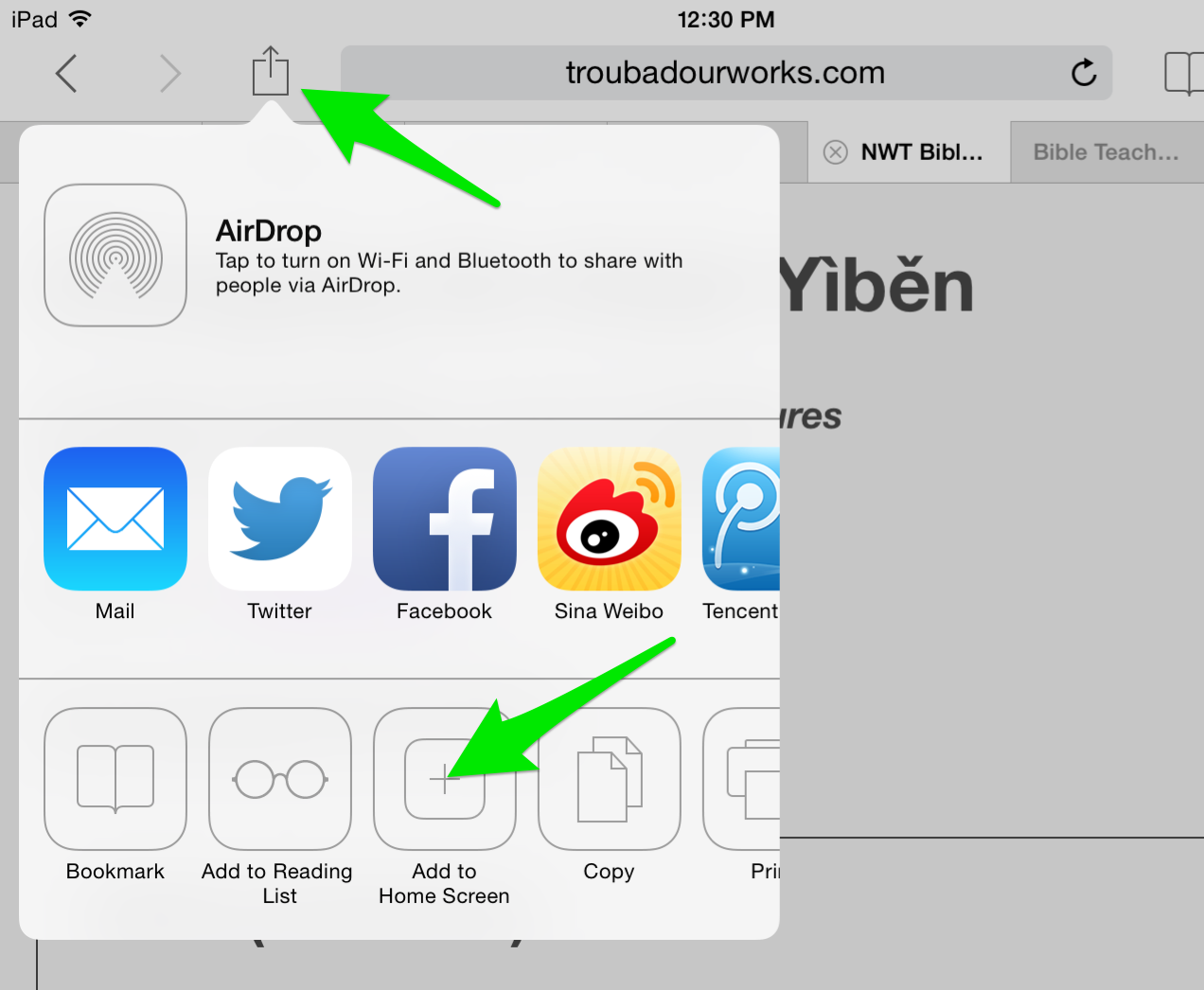 Adding Web Pages To The Home Screen Of An IPad IPhone Or IPod Touch